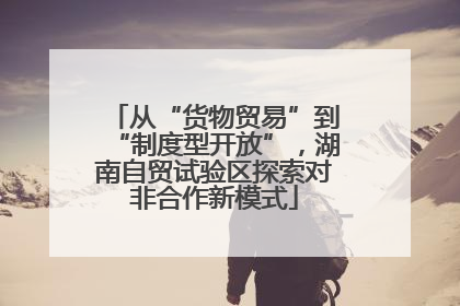 从“货物贸易”到“制度型开放”，湖南自贸试验区探索对非合作新模式